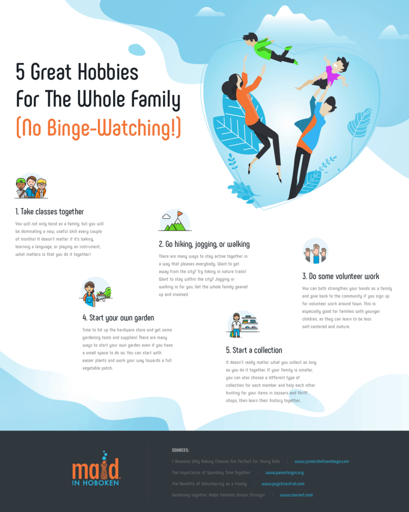 5 Great Hobbies For The Whole Family (No Binge-Watching!) - Maid in Hoboken