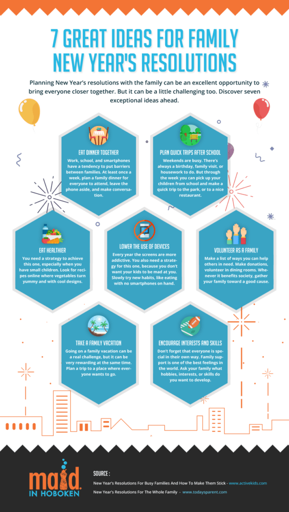 " 7 Great Ideas For Family New Year's Resolutions "